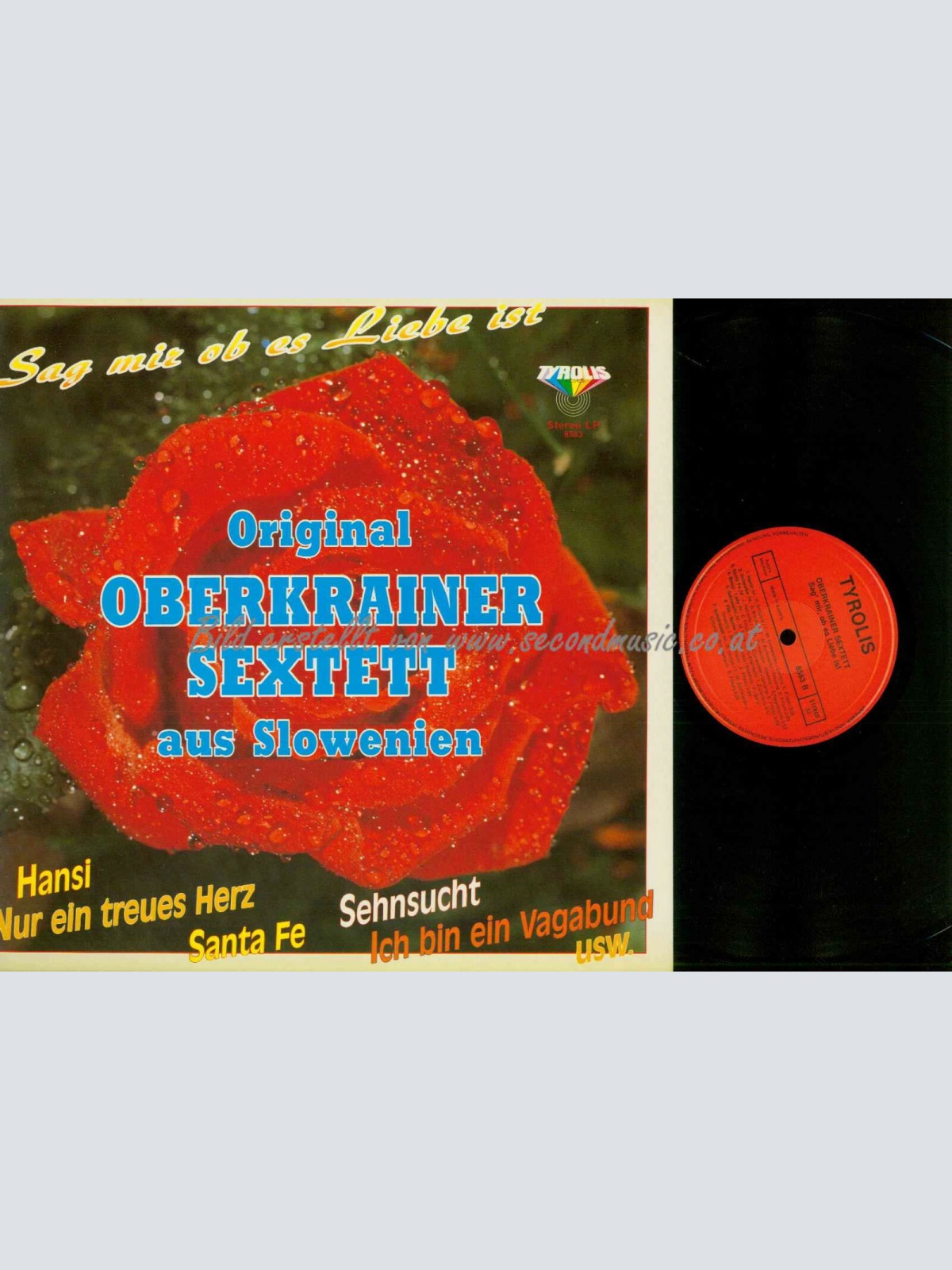 LP--Original Oberkrainer Sextett Aus Slowenien – Sag Mir Ob Es Liebe Ist  //  NM