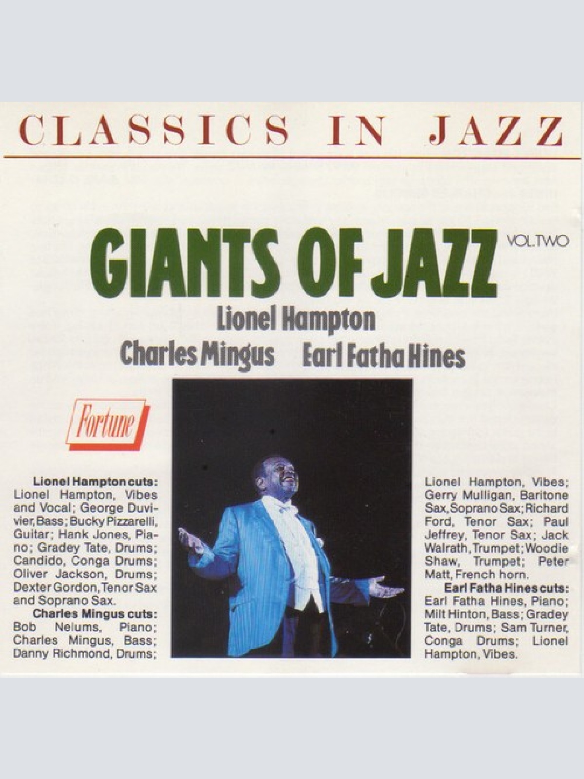 CD, Album Lionel Hampton, Charles Mingus, Earl Hines - Giants Of Jazz Vol. Two