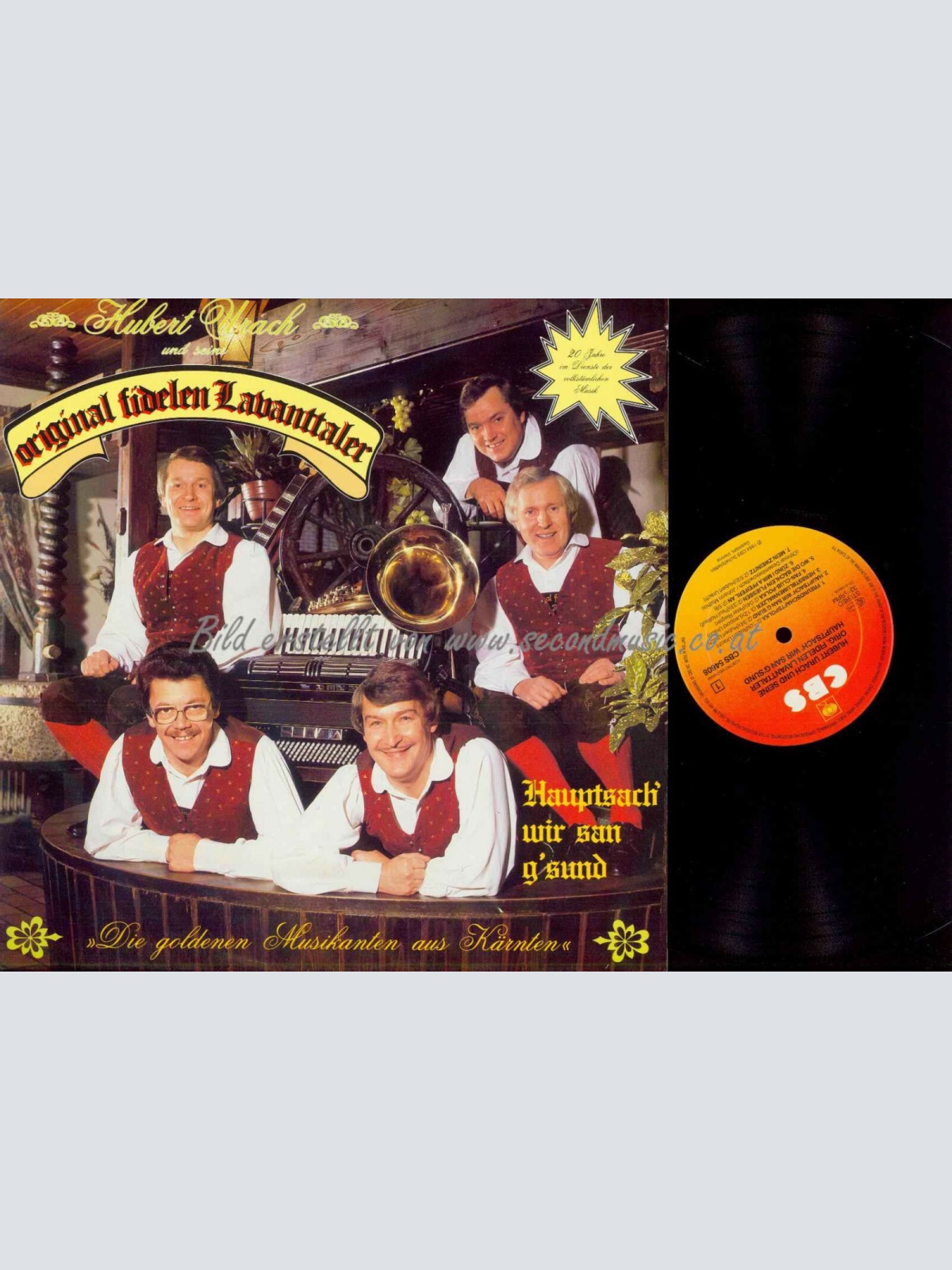 LP--Hubert Urach &. Fidelen Lavanttaler – Hauptsach' Wir San G'sund!  //  NM