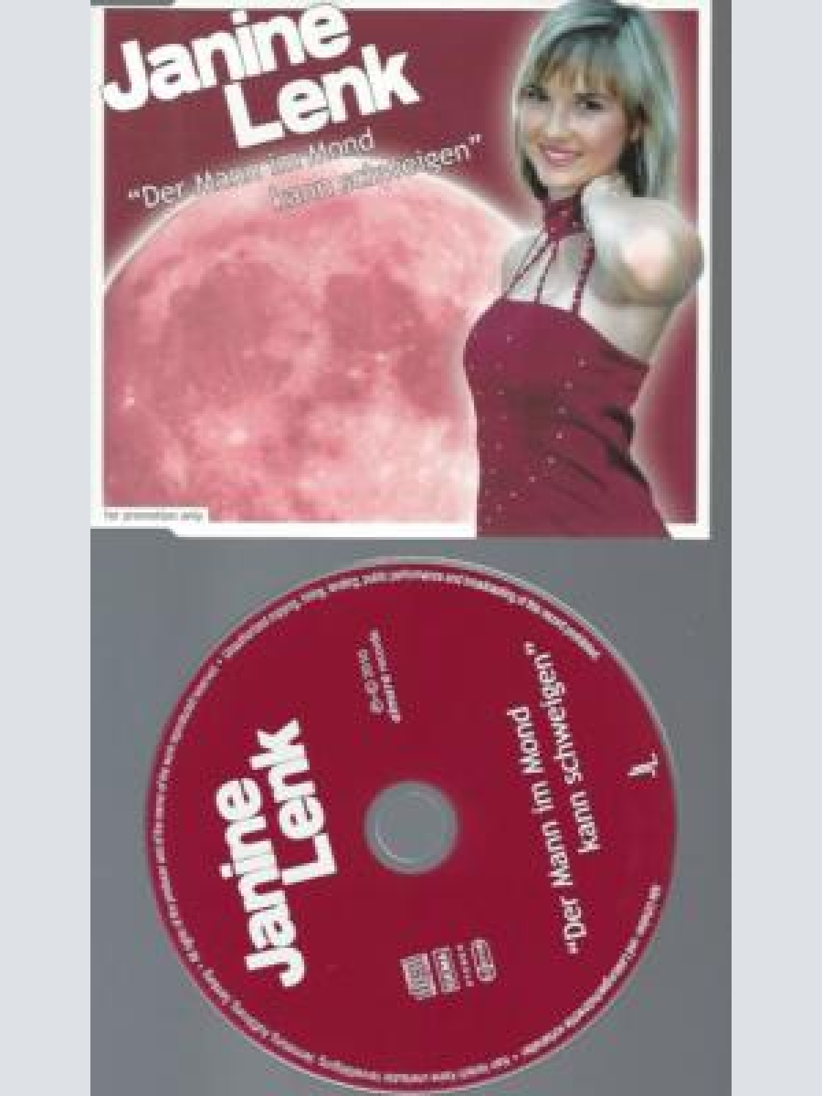 CD - Janine Lenk Der Mann im Mond kann schweigen / Promo