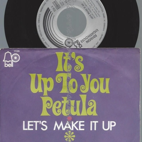 7"  Edison Lighthouse  It's Up To You Petula