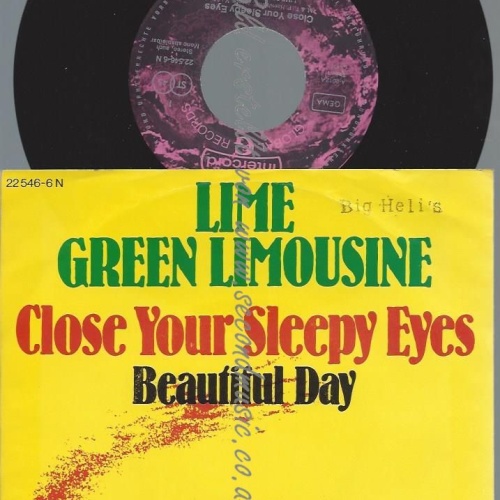 7"   Lime Green Limousine – Close Your Sleepy Eyes