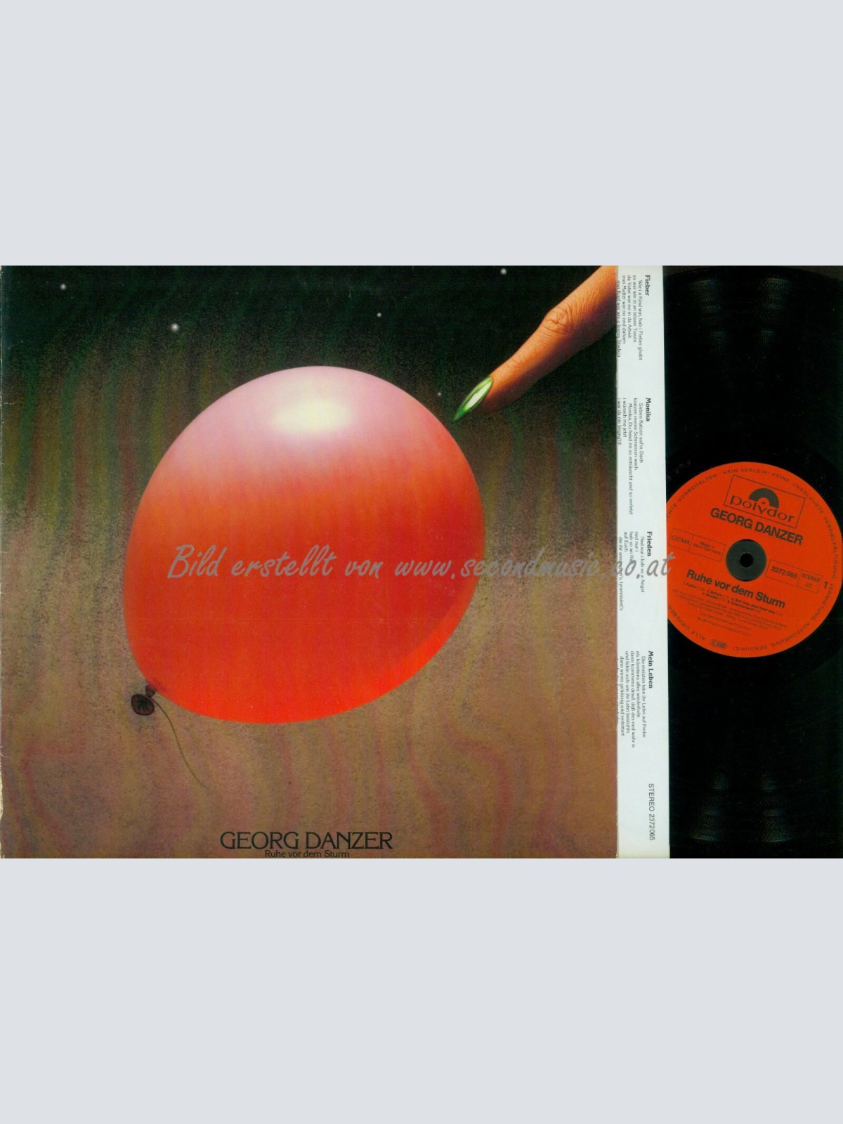 LP--GEORG DANZER RUHE VOR DEM STURM // OIS // FOC // DE