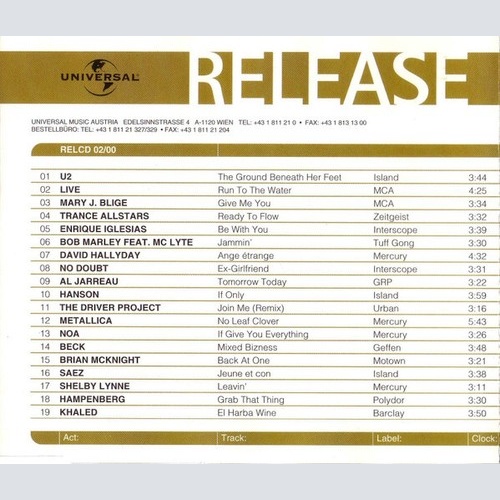 CD, Comp, Promo Various - Universal Release 02/00