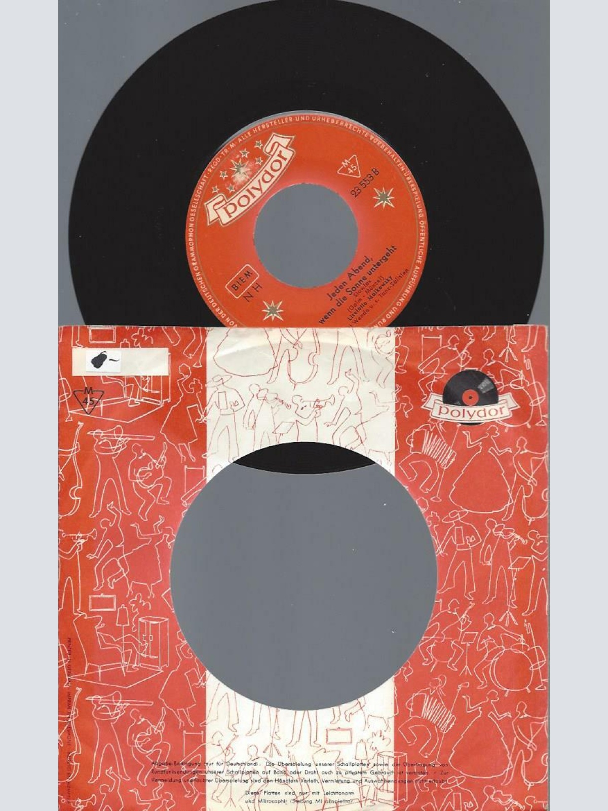 7"   Liselotte Malkowsky  In Der Bar "Zum Gold'nen Anker"