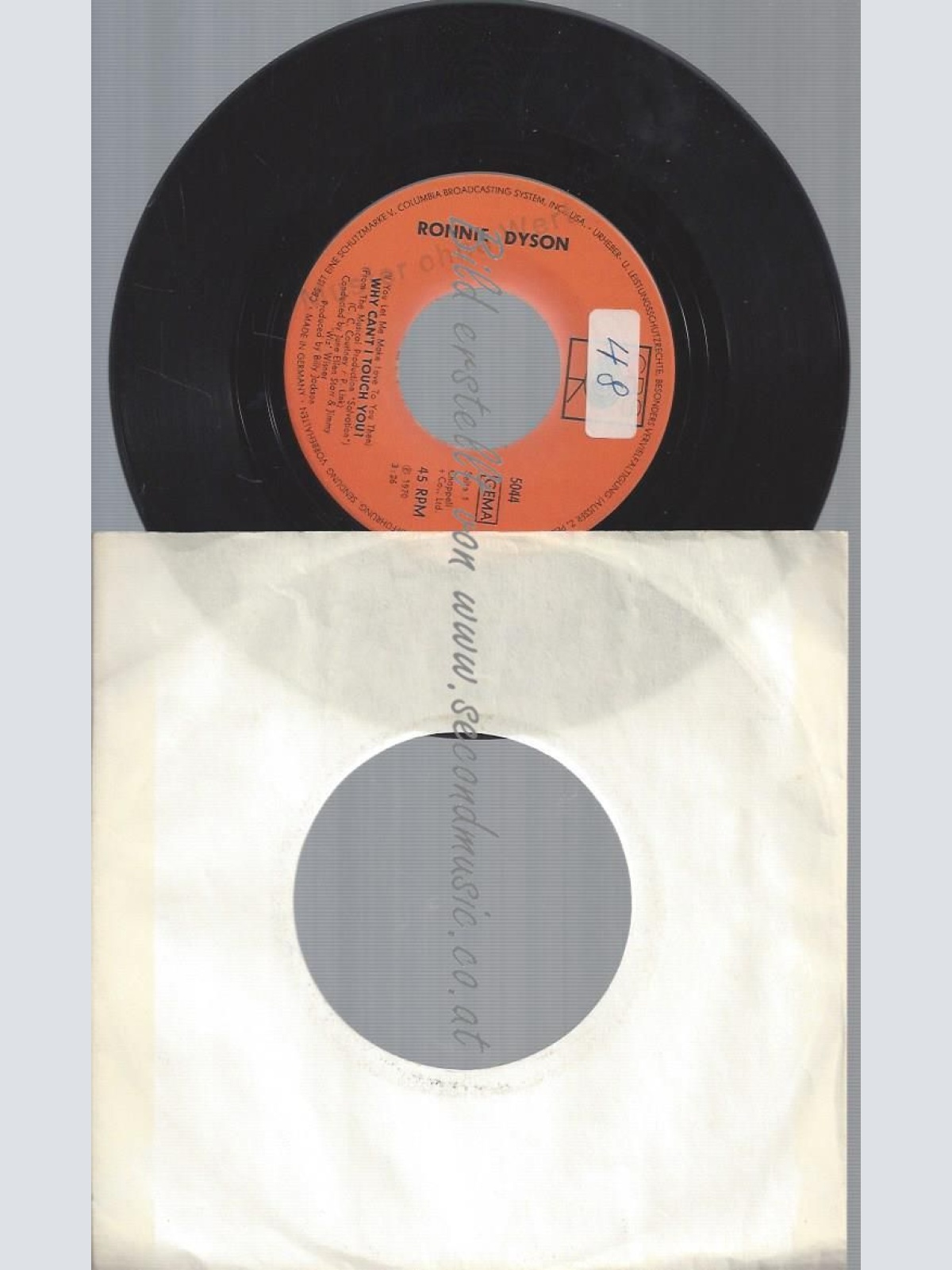 7"   Ronnie Dyson  Why Can't I Touch You