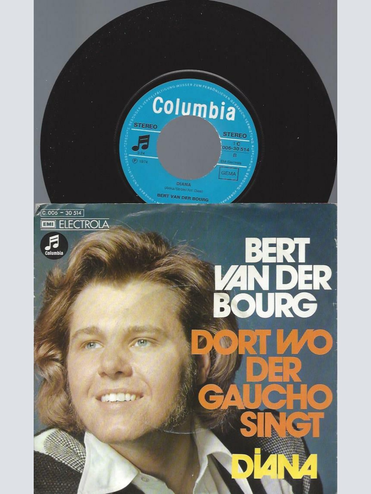 7" Bert Van Der Bourg – Dort Wo Der Gaucho Singt