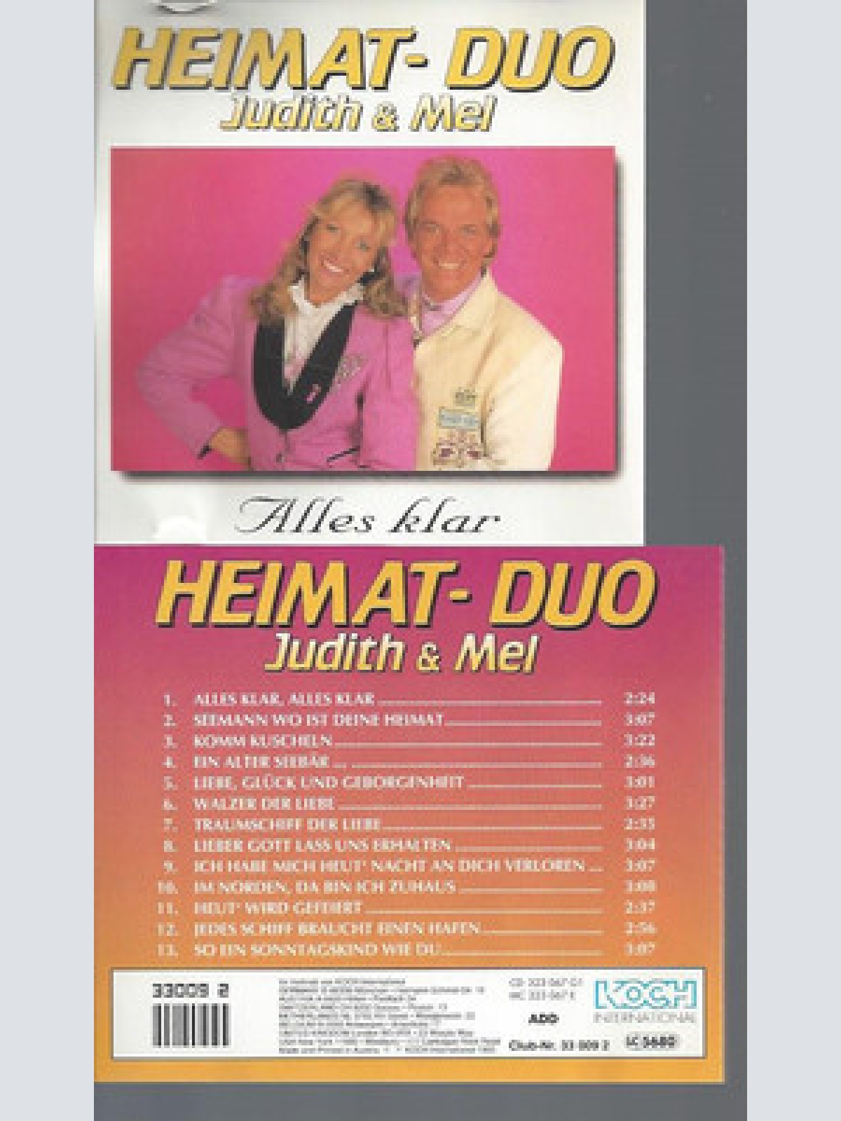 CD-HEIMAT DUO JUDITH & MEL ALLES KLAR