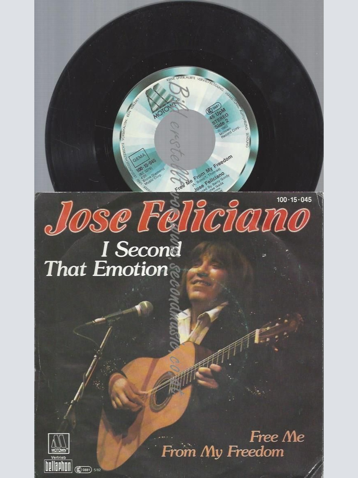 7"  Jose Feliciano – I Second That Emotion