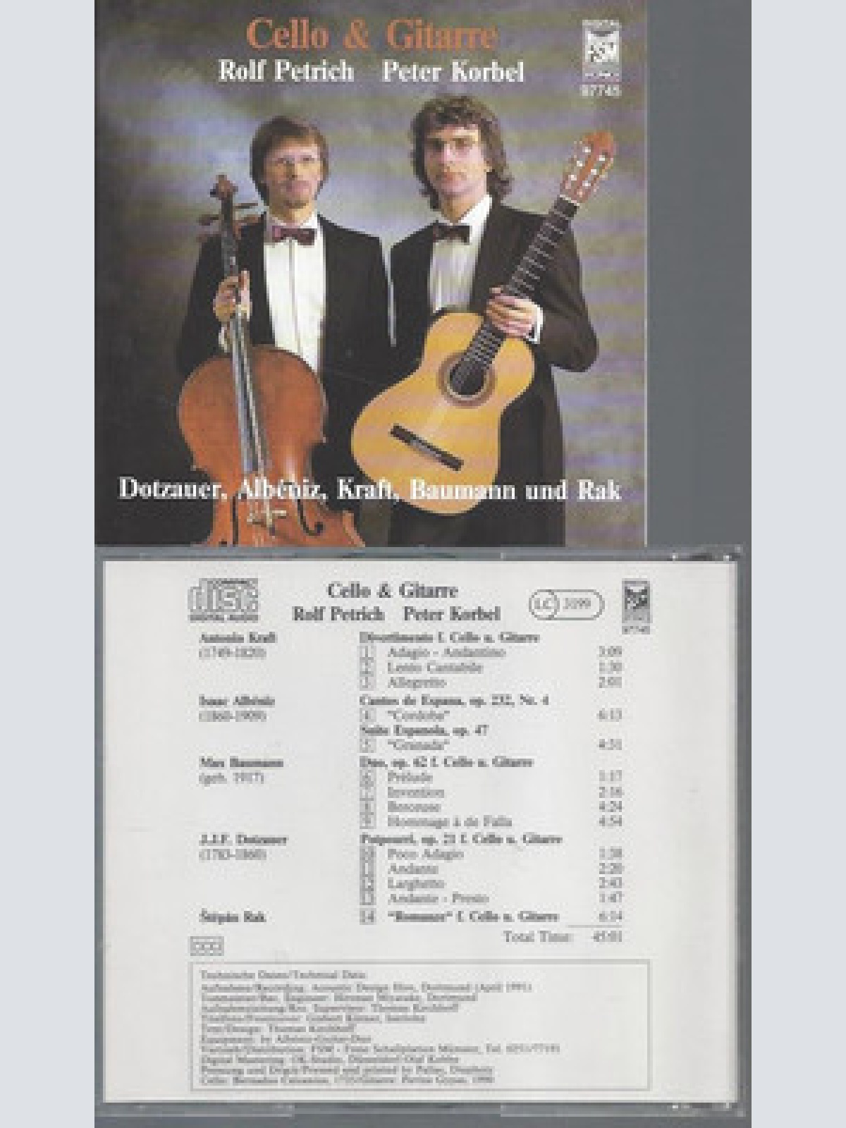 CD-CELLO & GITARRE ROLF PETRICH PETER KORBEL