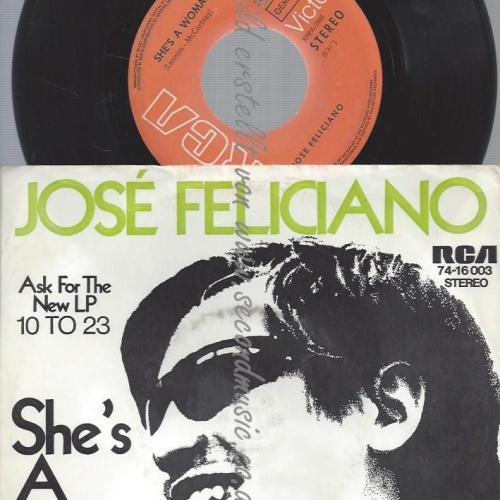 7"   Jose Feliciano She's A Woman