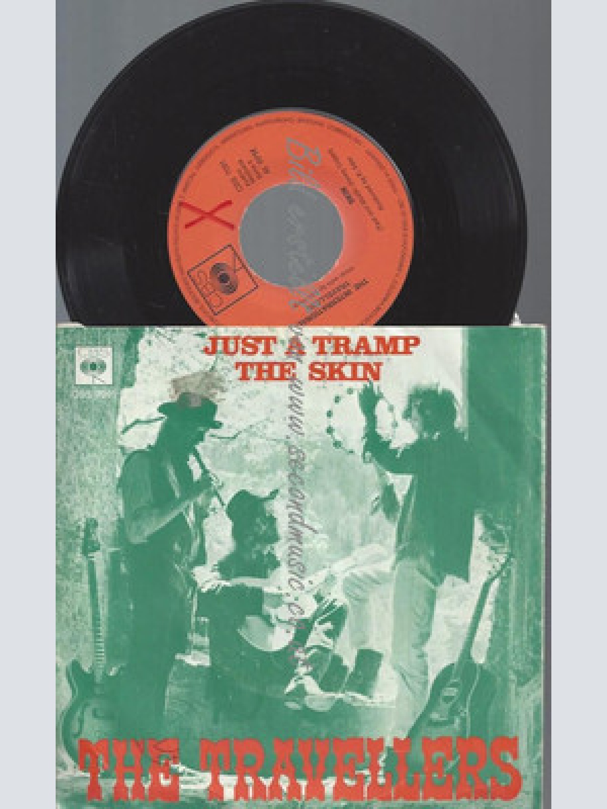7"--THE TRAVELLERS // JUST A TRAMP //THE SKIN //CBS 7091 JIMMY COGAN