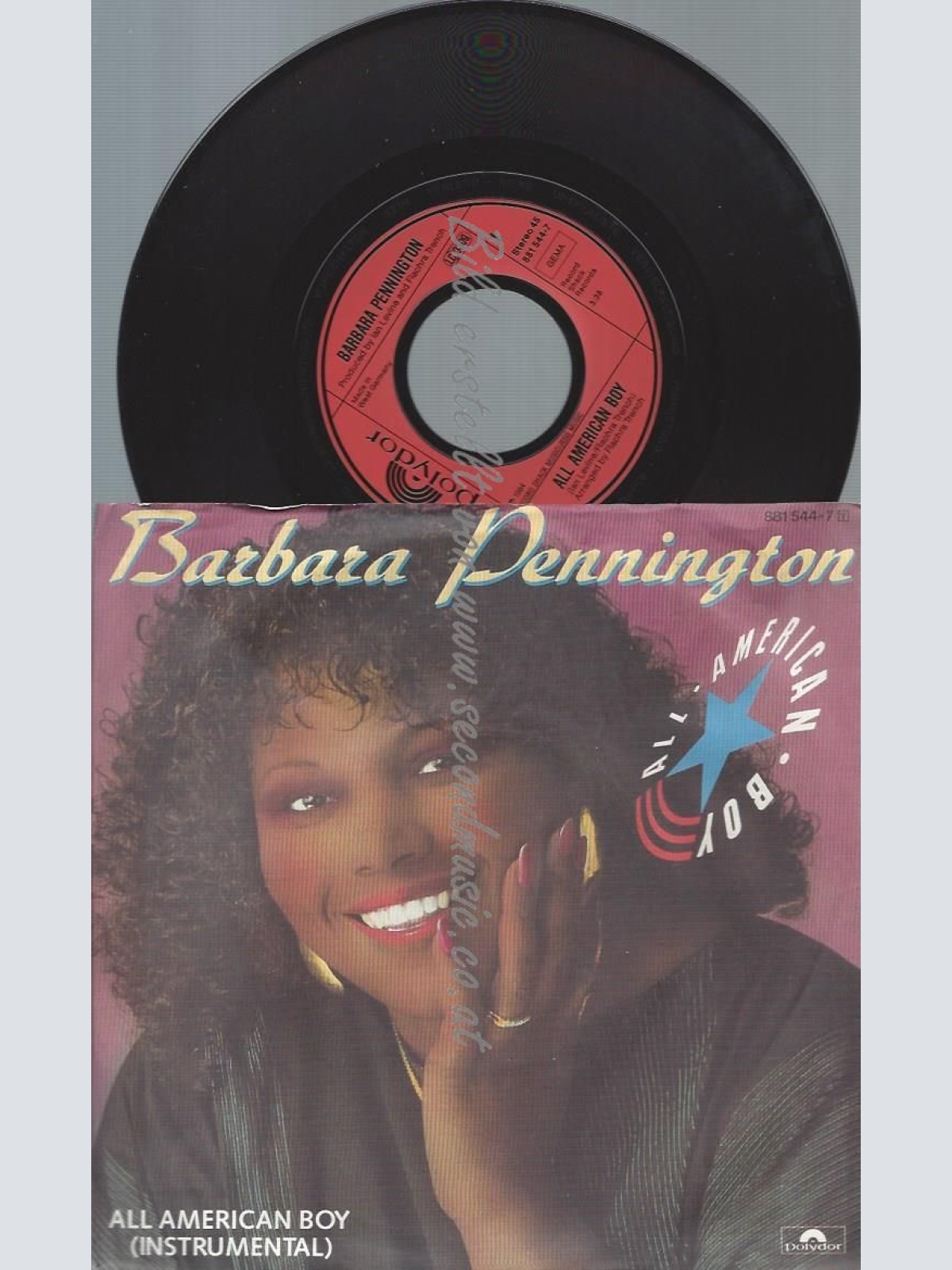 7"  Barbara Pennington  All American Boy