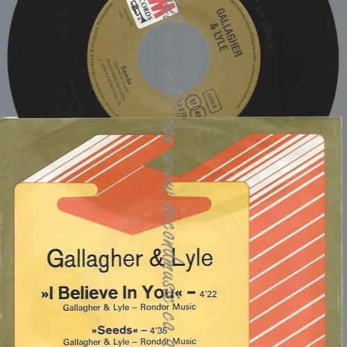 7"   Gallagher & Lyle – I Believe In You //PROMO