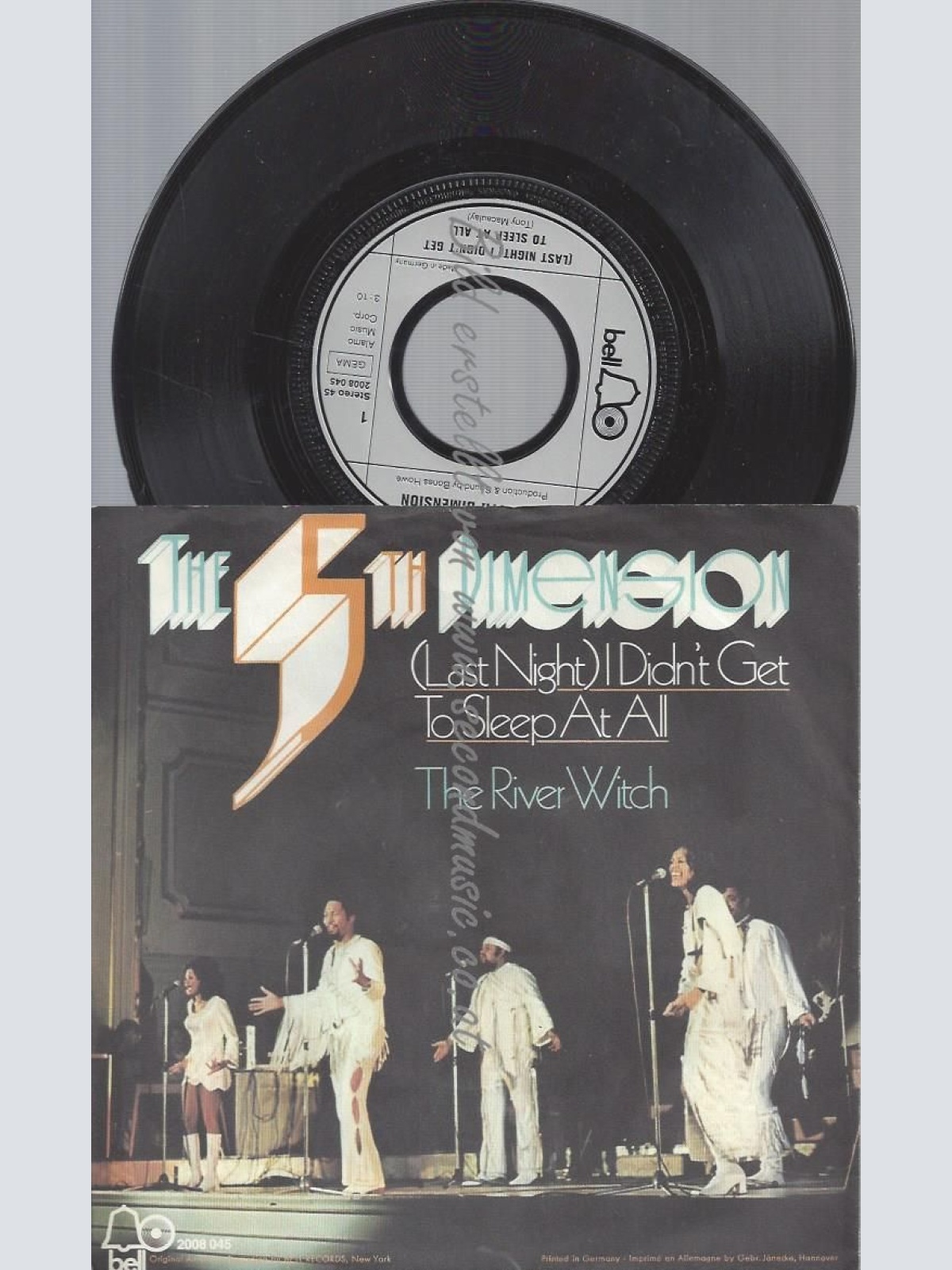 7" The 5th Dimension  (Last Night) I Didn't Get To Sleep At All