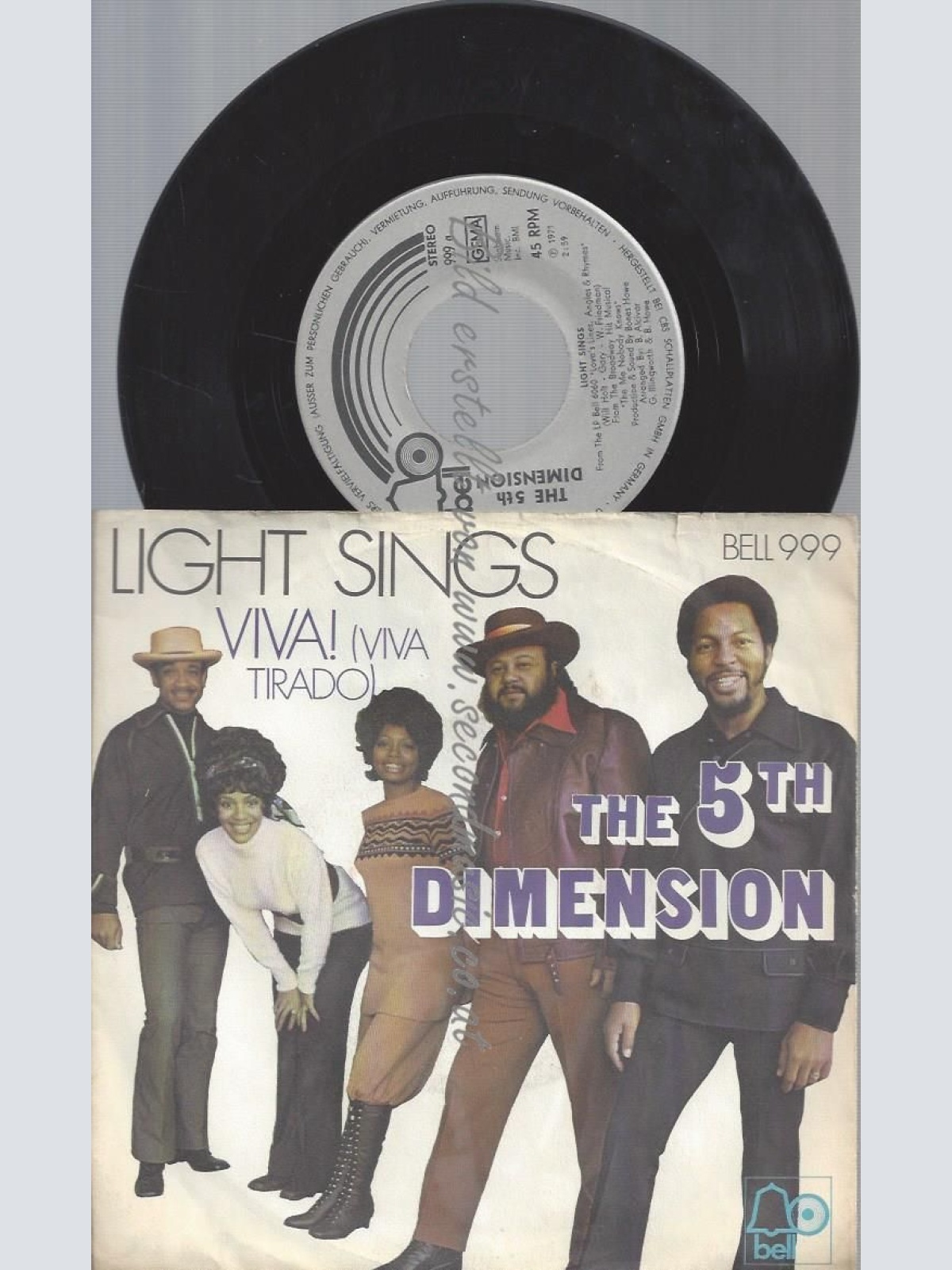 7" The 5th Dimension  Light Sings