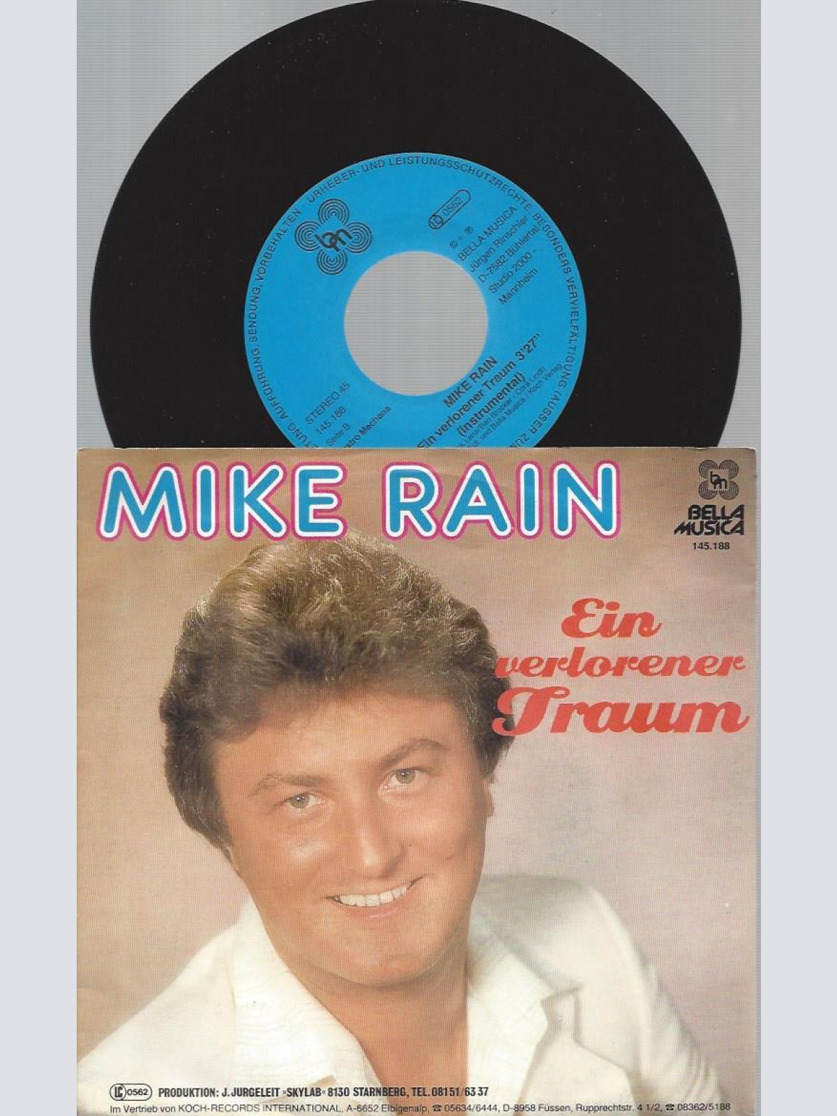 7"   Mike Rain  Ein Verlorener Traum