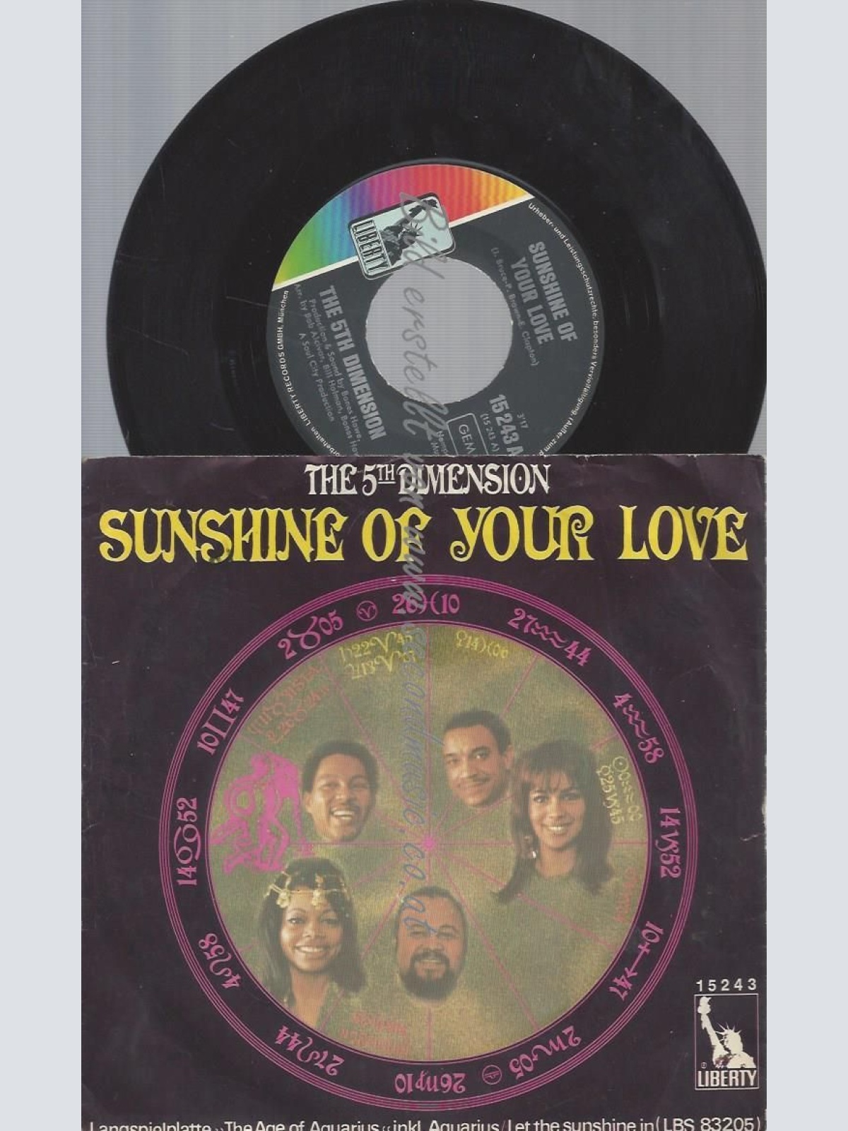 7" The 5th Dimension– Sunshine Of Your Love