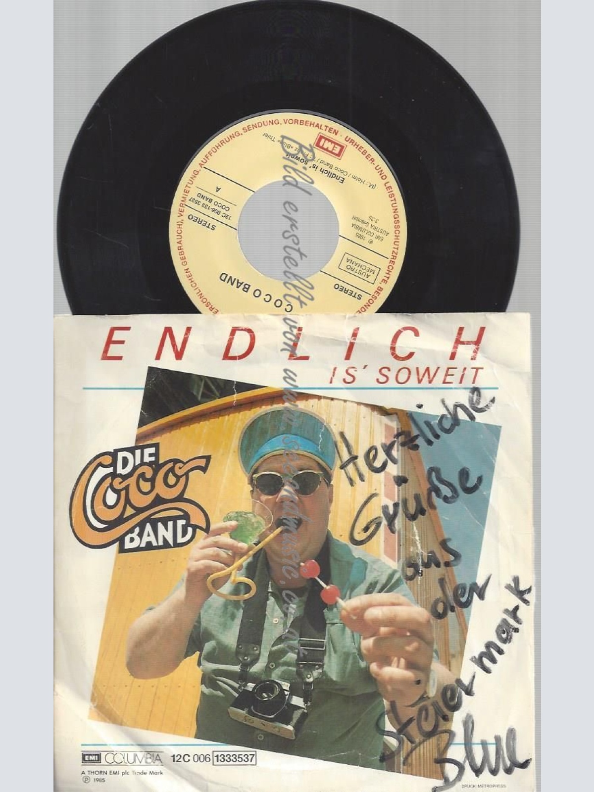 7" DIE COCO BAND ENDLICH IS SOWEIT  // MIT WIDMUNG