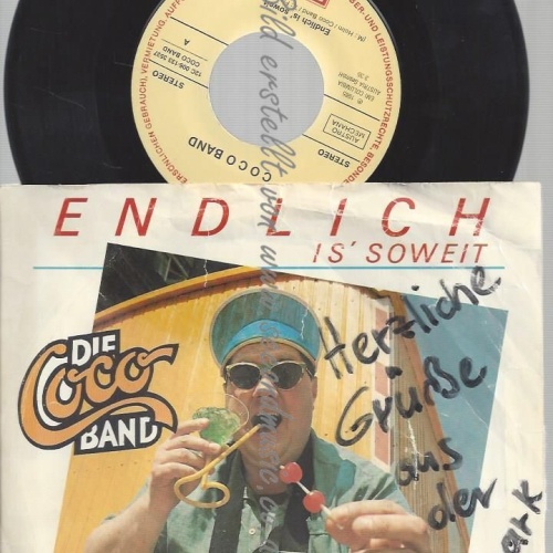 7" DIE COCO BAND ENDLICH IS SOWEIT  // MIT WIDMUNG