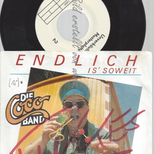 7" DIE COCO BAND ENDLICH // MUSTERPLATTE