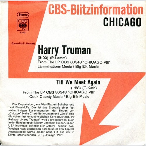 7", Promo Chicago (2) - Harry Truman