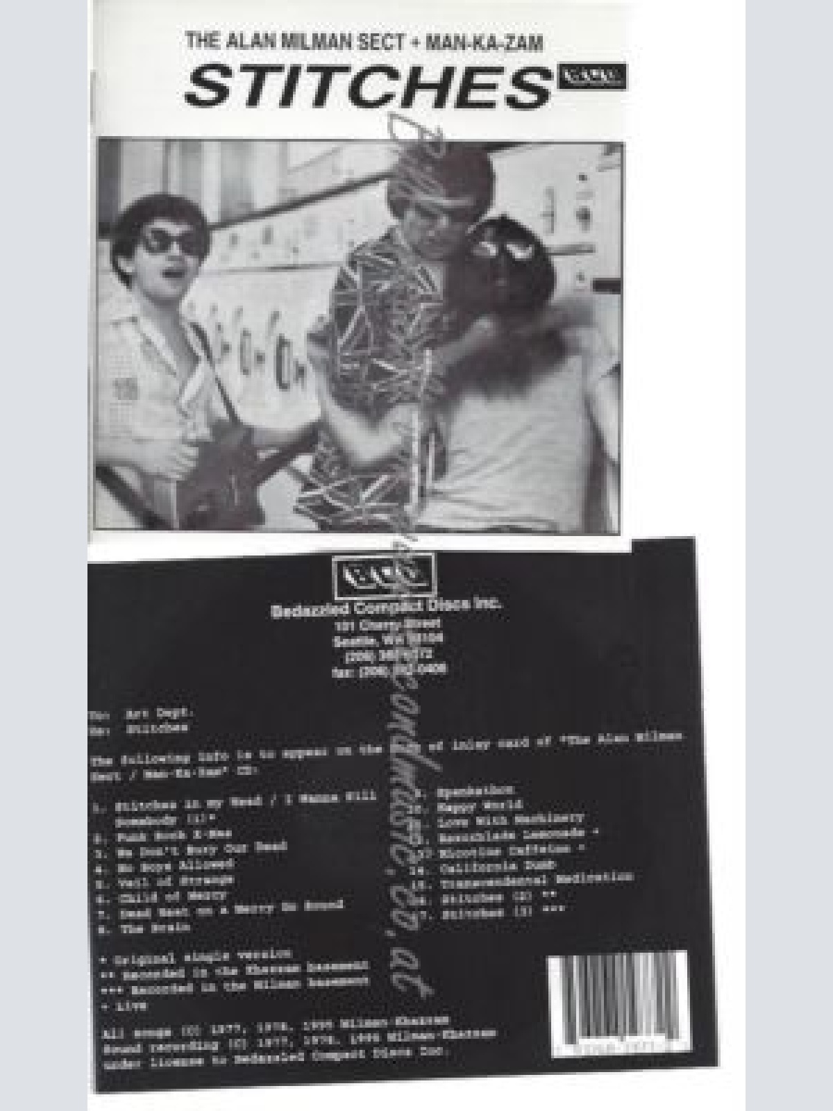 CD--MILMAN/MANKAZAM UND ALAN MILMAN--    STITCHES |