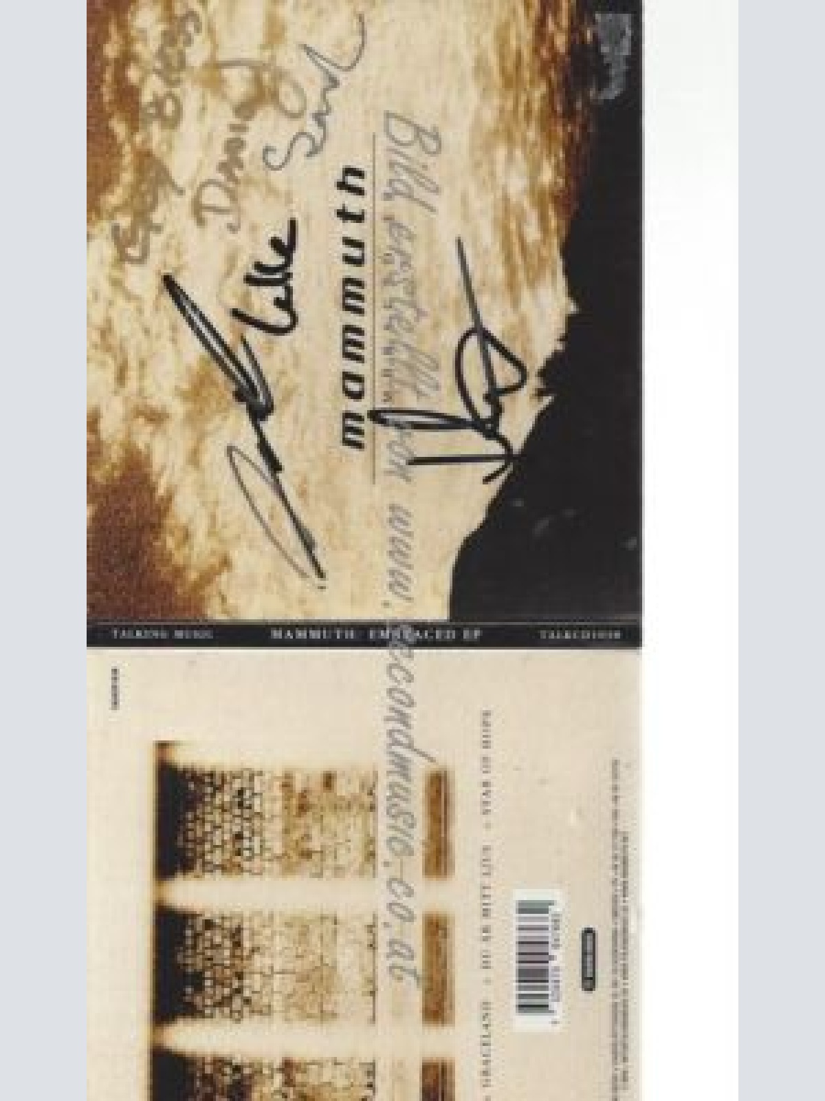 CD--MAMMUTH--    EMBRACED EP |     MIT AUTOGRAMMEN