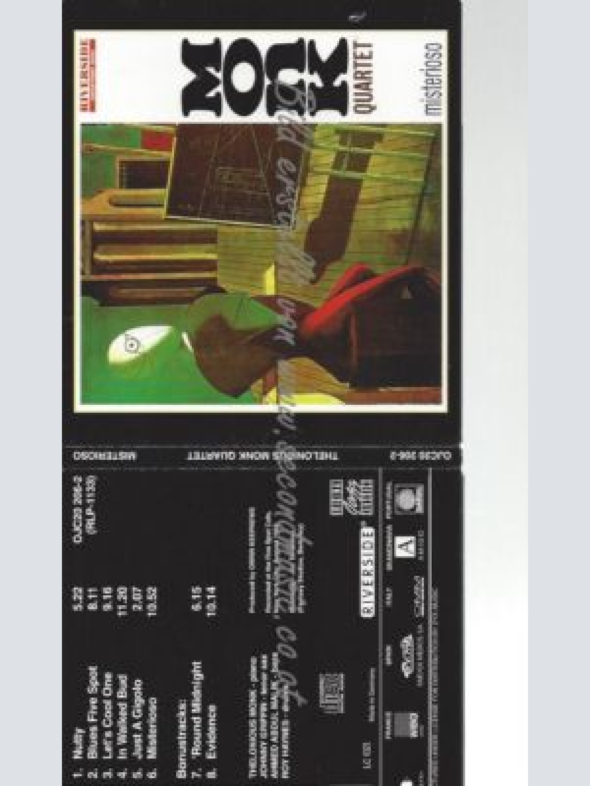 CD-- Monk Quartet – Misterioso