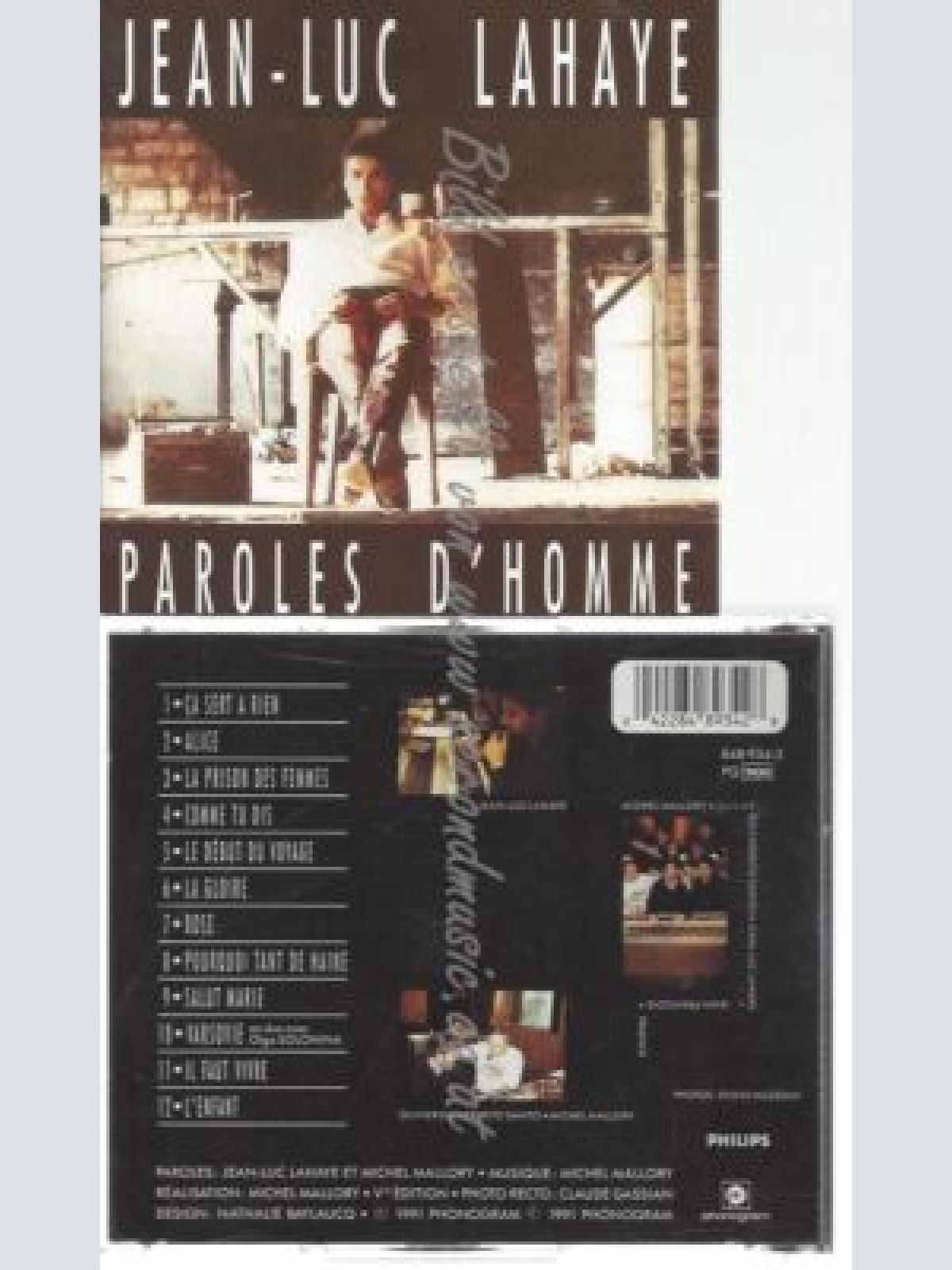 CD--JEAN-LUC LAHAYE--    PAROLES D'HOMME