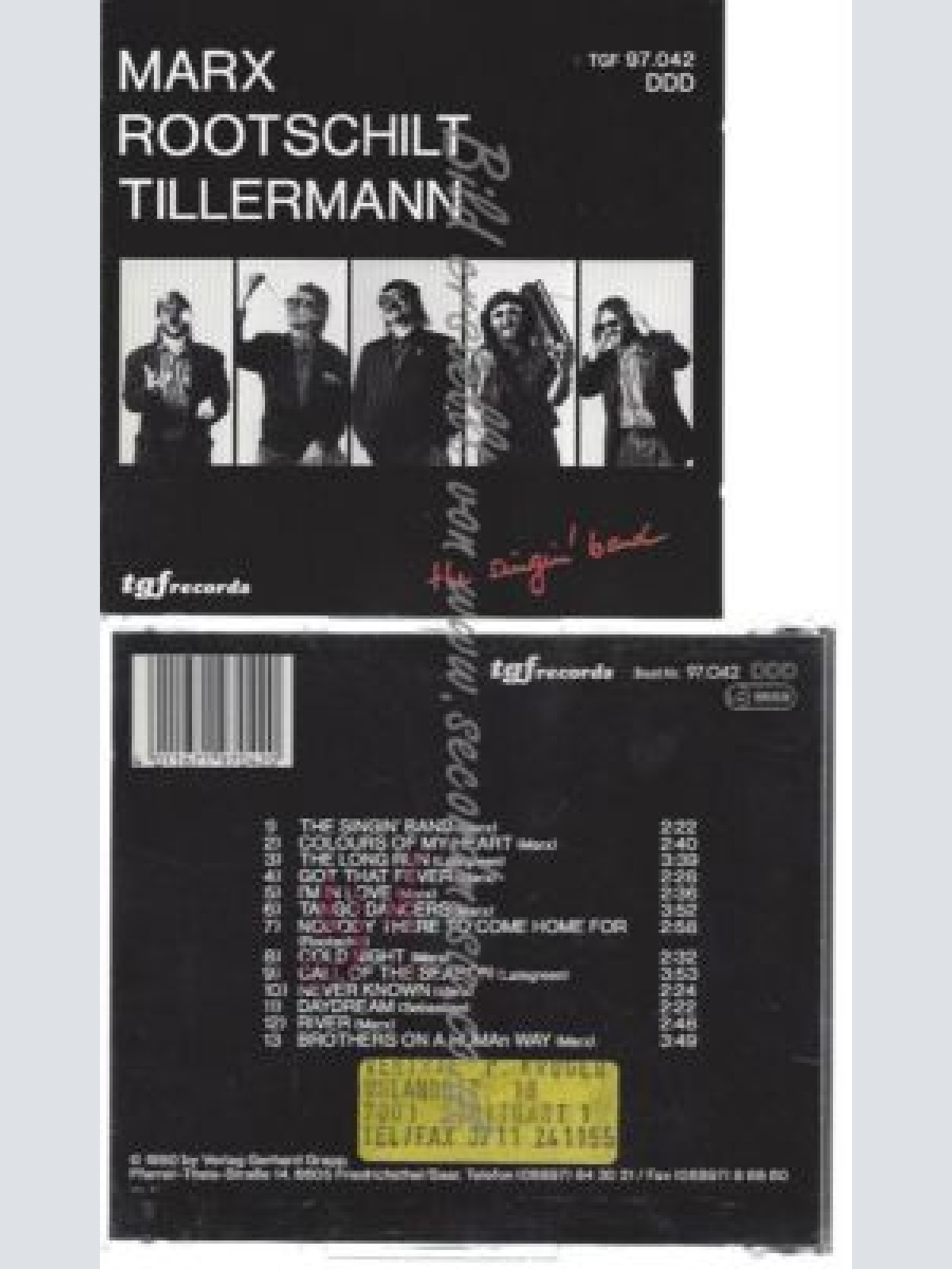 CD--MARX ROOTSCHILT TILLERMANN--    THE SINGIN' BAND
