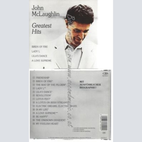 CD--JOHN MCLAUGHLIN--    GREATEST HITS
