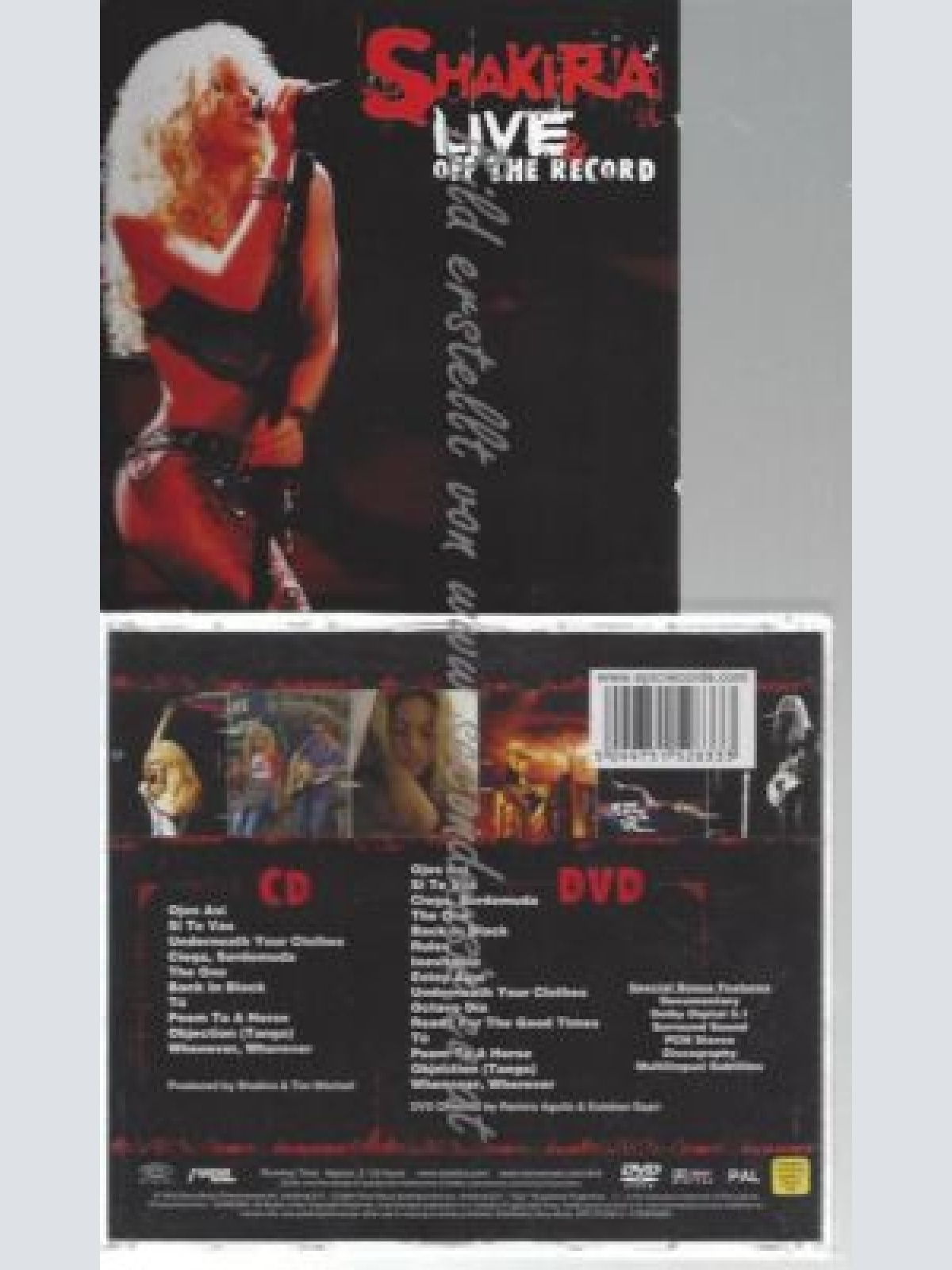 CD--SHAKIRA--    LIVE & OFF THE RECORD | CD+DVD