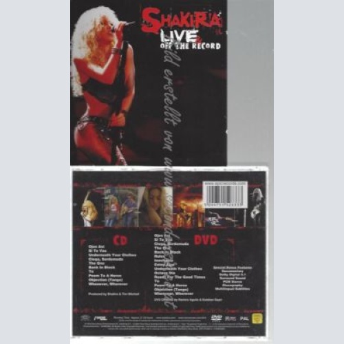 CD--SHAKIRA--    LIVE & OFF THE RECORD | CD+DVD