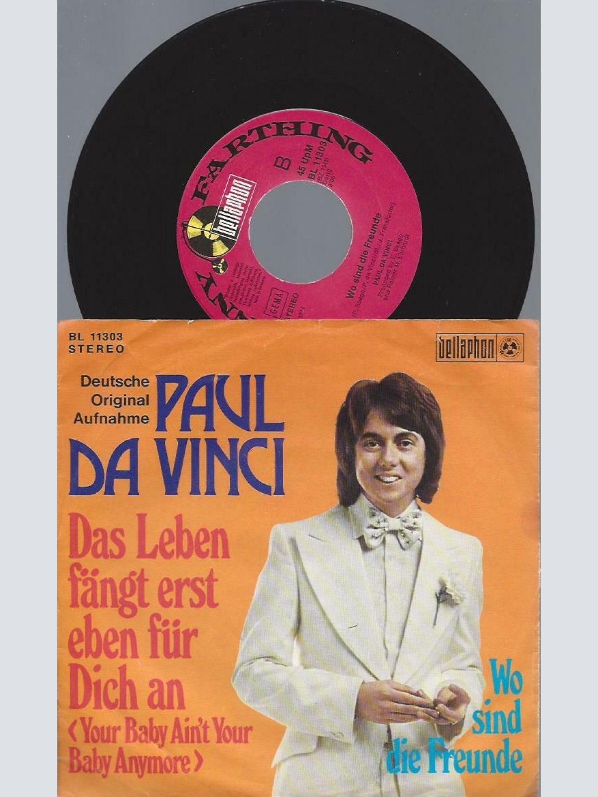 7"     Paul Da Vinci – Das Leben Fängt Erst Eben Für Dich An