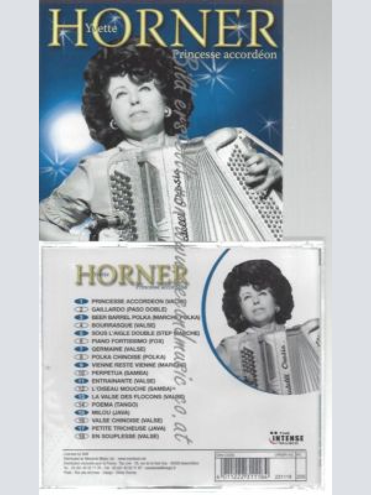 CD--YVETTE HORNER- PRINCESSE ACCORDÉON -SUCCÈS FRANÇAIS
