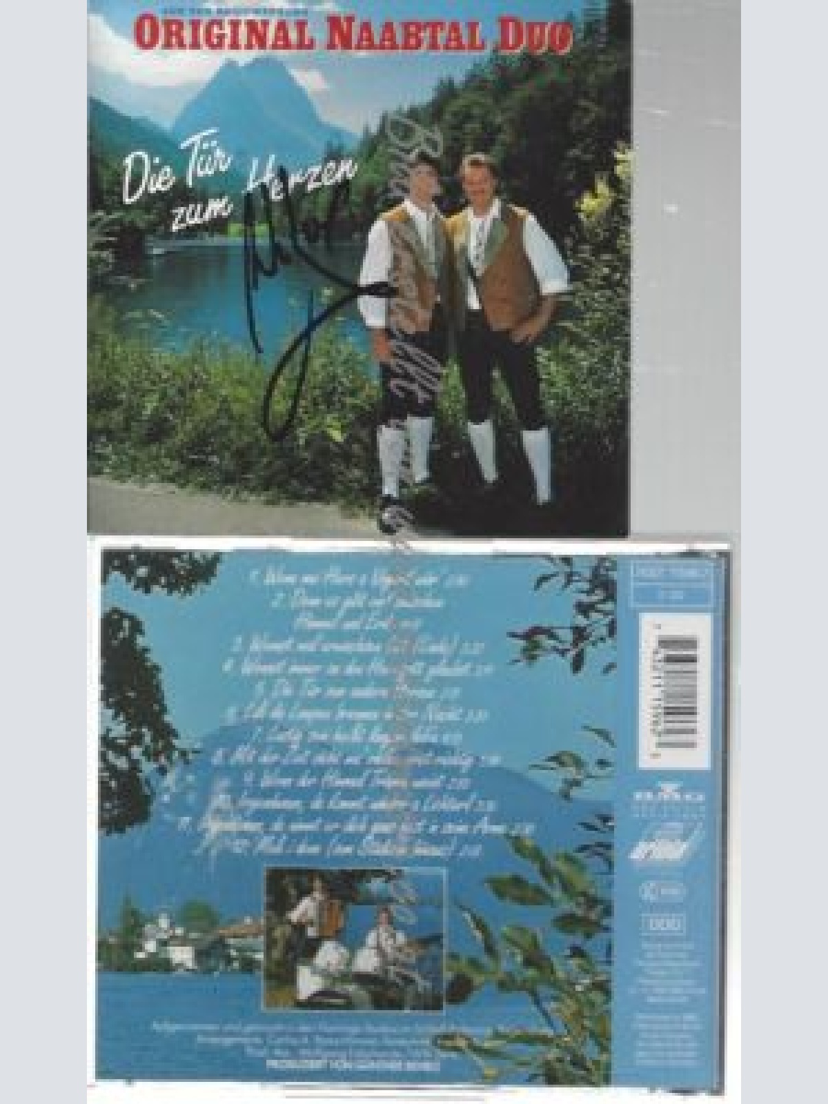 CD--ORIGINAL NAABTAL DUO-DIE TÜR ZUM HERZEN -MIT AUTOGRAMM