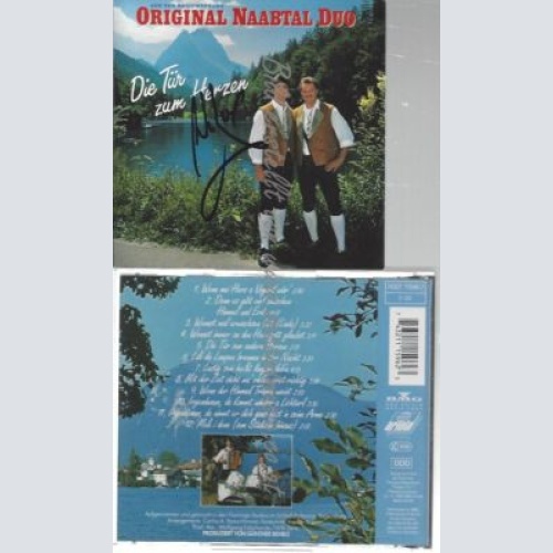 CD--ORIGINAL NAABTAL DUO-DIE TÜR ZUM HERZEN -MIT AUTOGRAMM