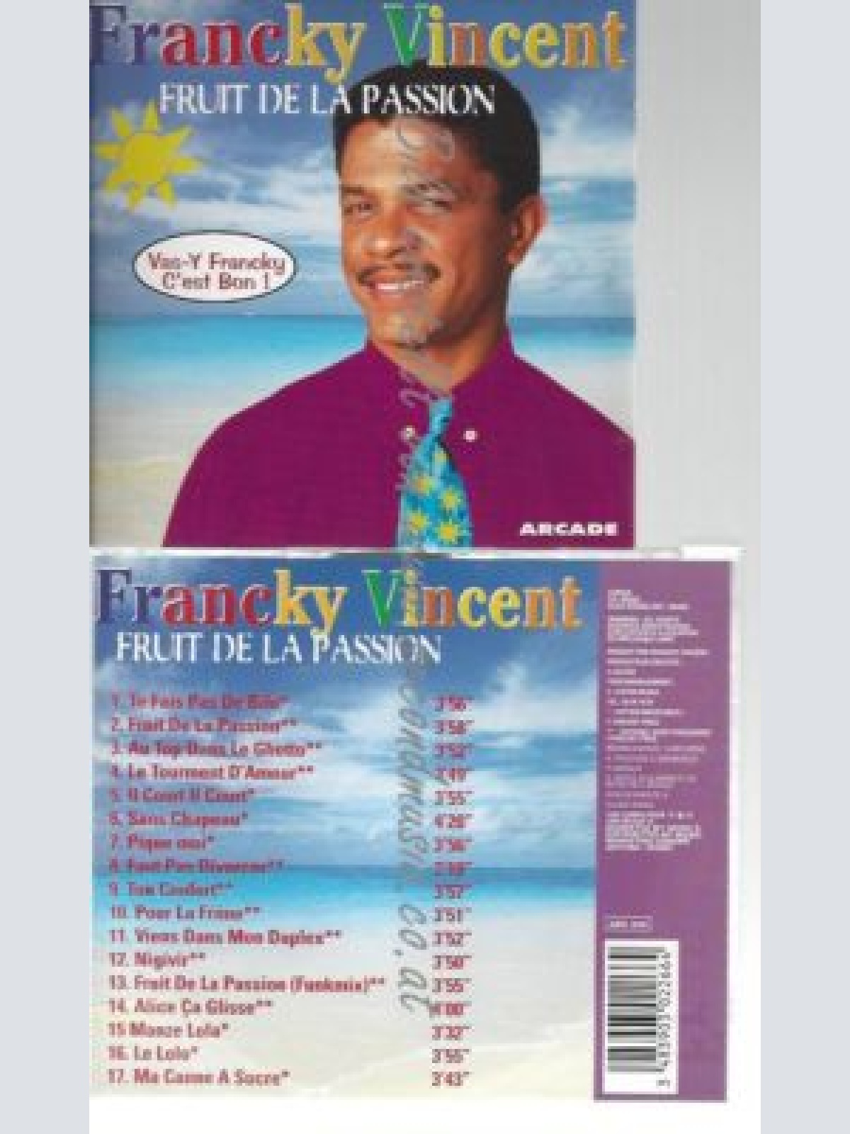 CD--FRANCKY VINCENT--    FRUIT DE LA PASSION