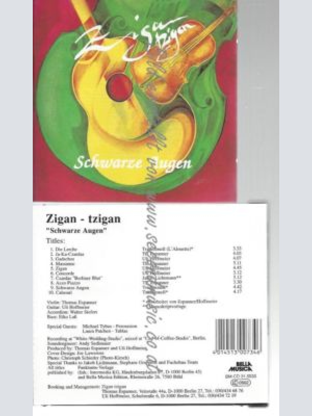 CD--ZIGAN-TZIGAN--    SCHWARZE AUGEN