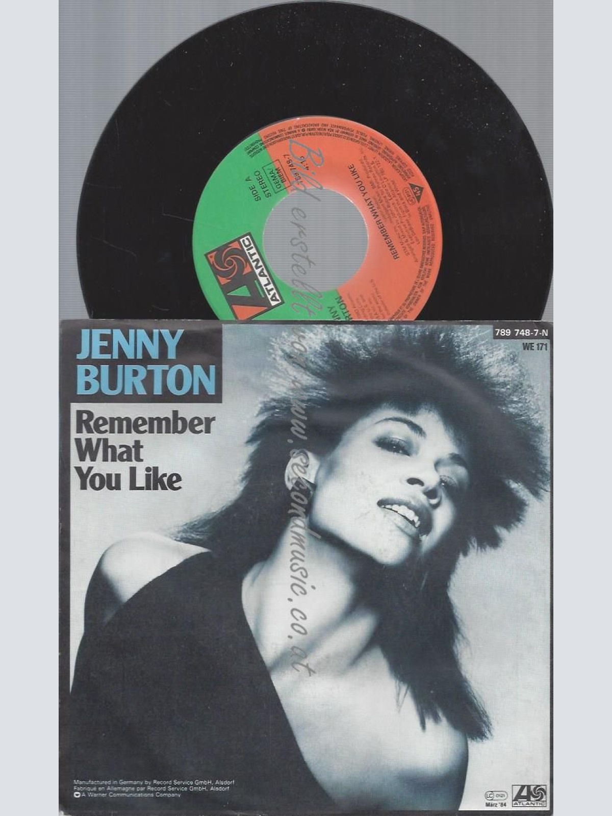 7"  Jenny Burton  Remember What You Like