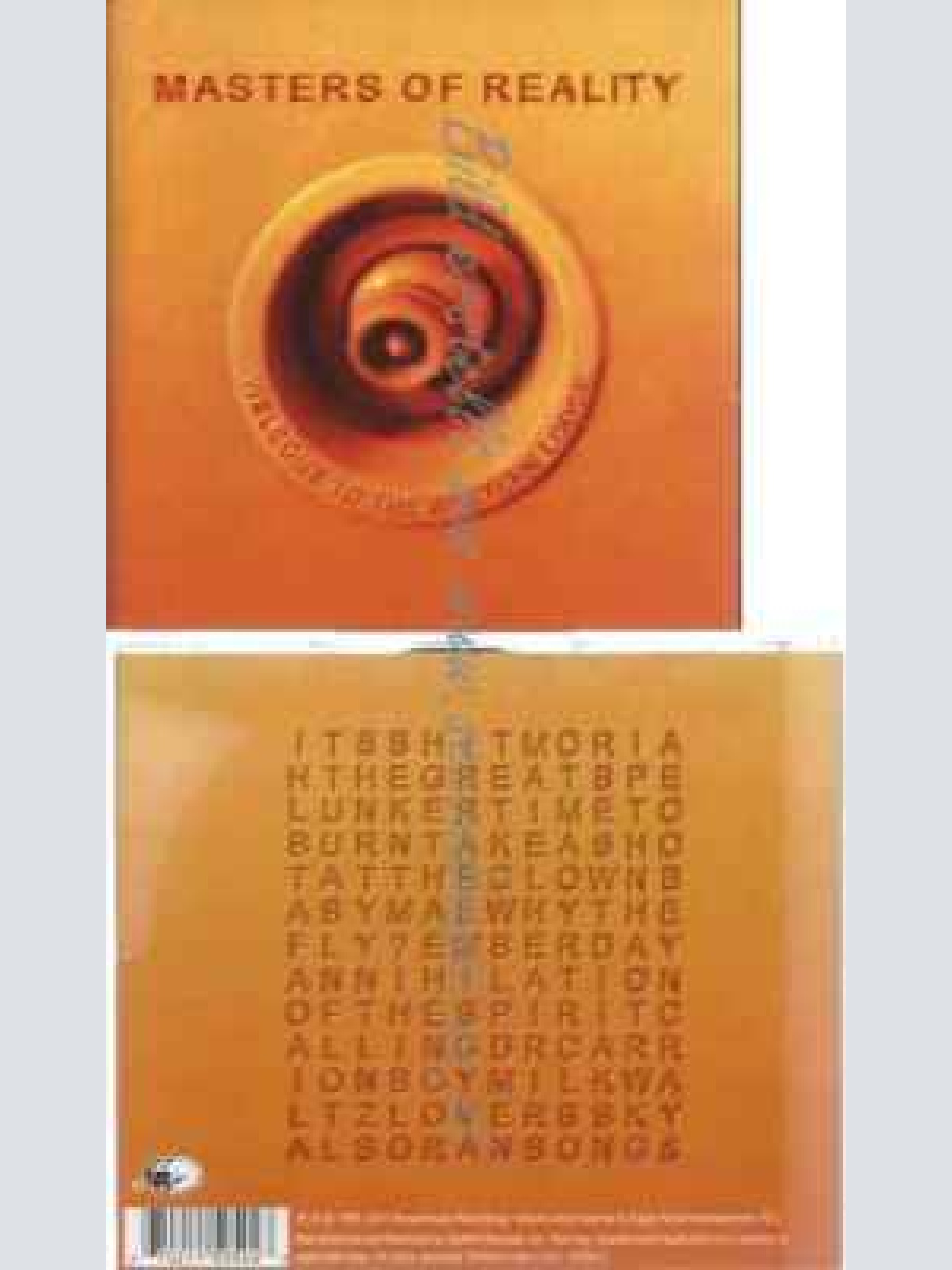 CD--MASTERS OF REALITY | --WELCOME TO THE WESTERN LODGE