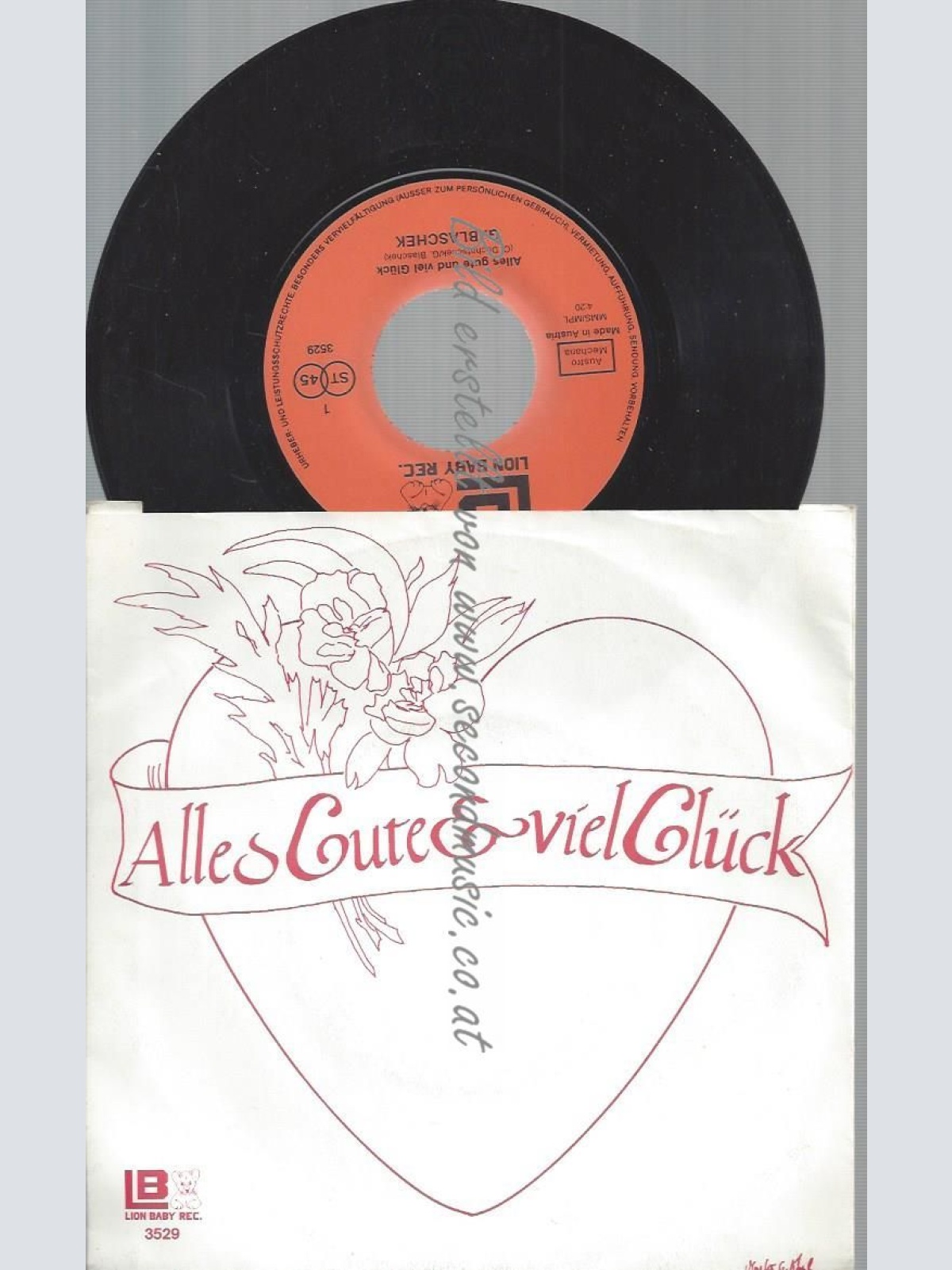 7" G BLASCHEK ALLES GUTE UND VIEL GLÜCK