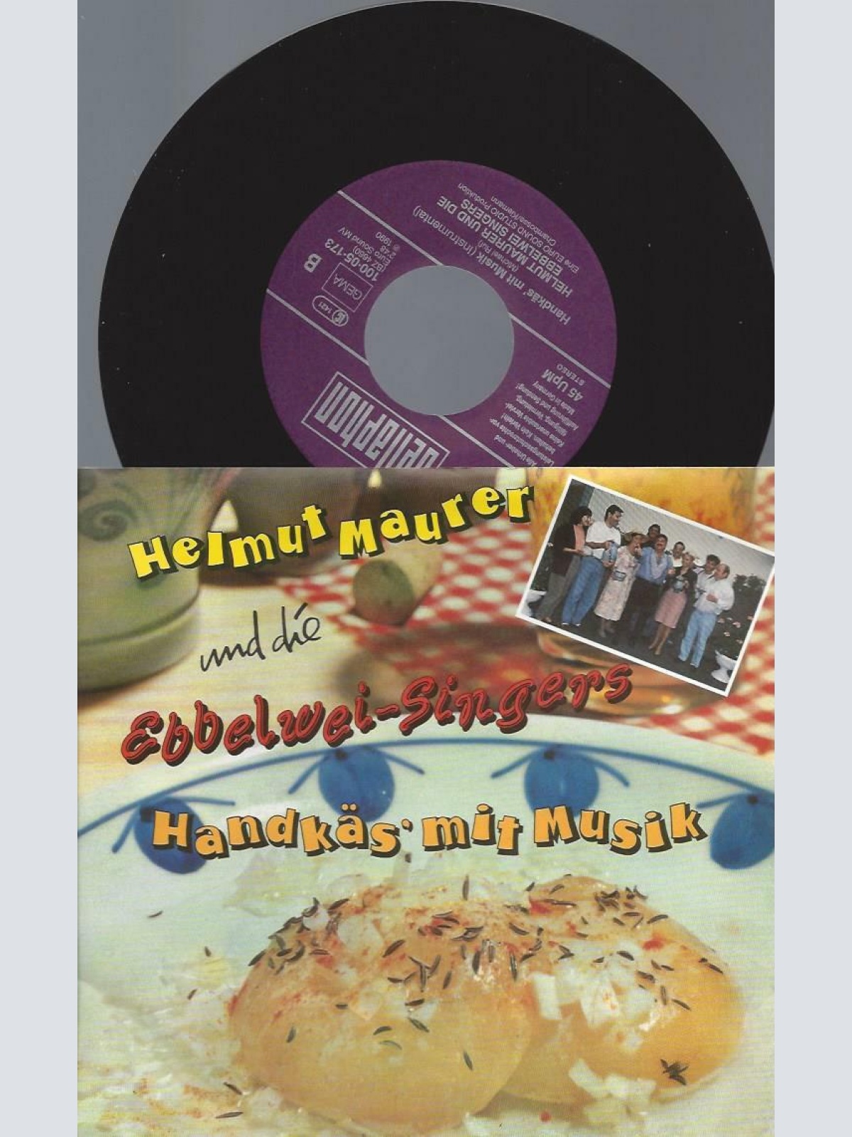 7" Helmut Maurer Und Die Ebbelwei Singers – Handkäs' Mit Musik
