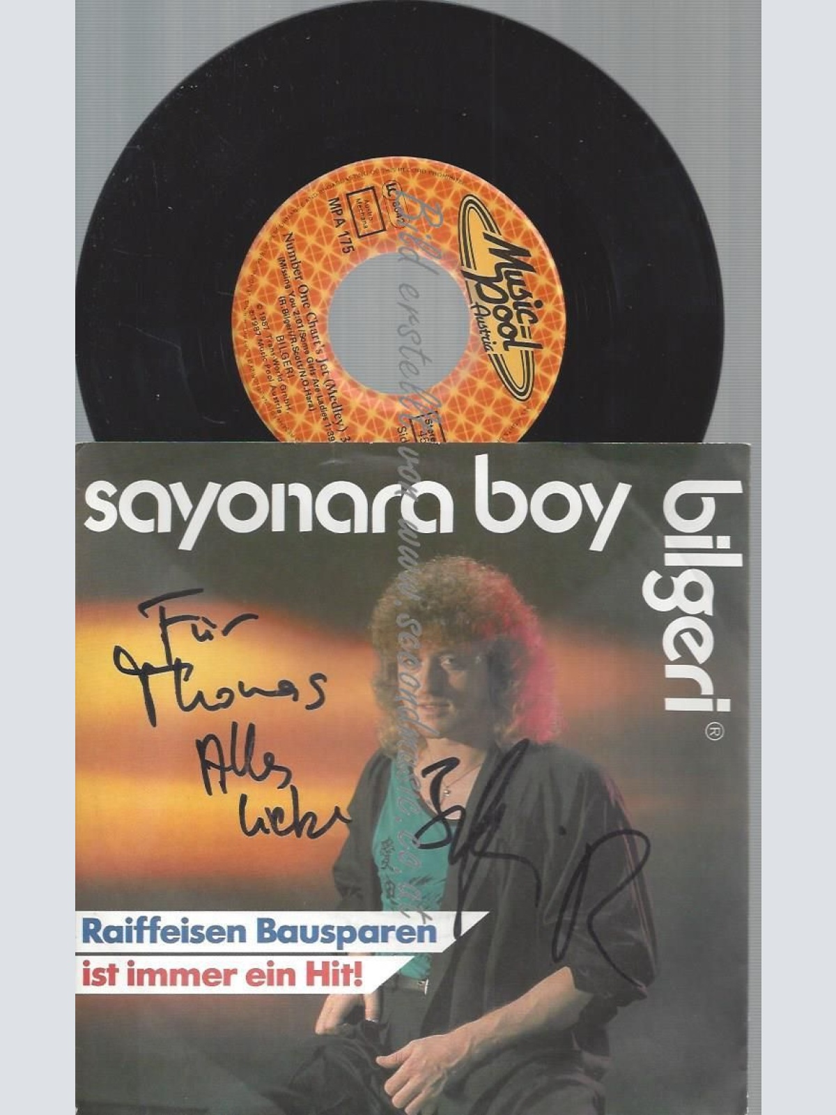 7"  SAYONARA BOY // MIT WIDMUNG / AUTOGRAMM