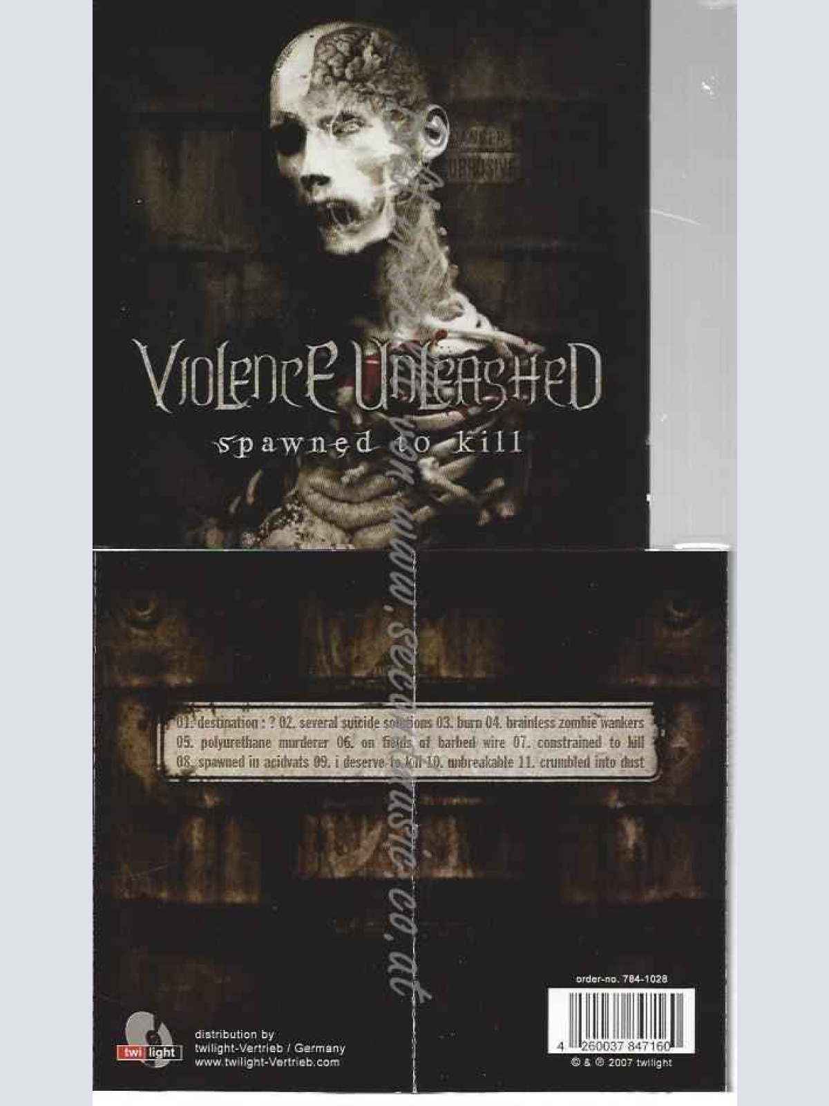 CD--VIOLENCE UNLEASHED--SPAWNED TO KILL