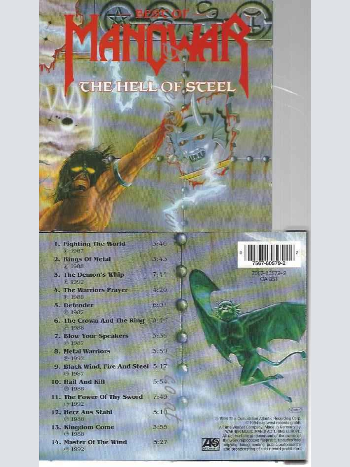 CD--  Manowar ? Best Of Manowar - The Hell Of Steel