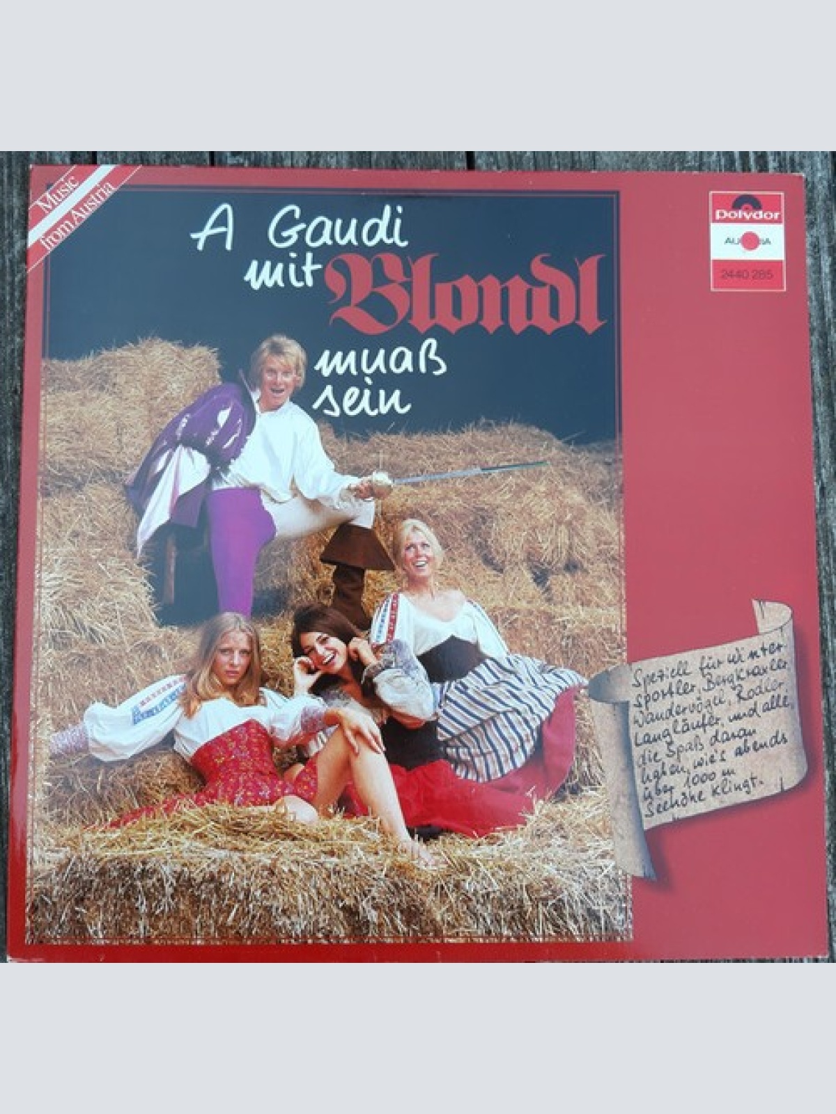 LP, Album Blondl - A Gaudi mit Blondl muaß sein