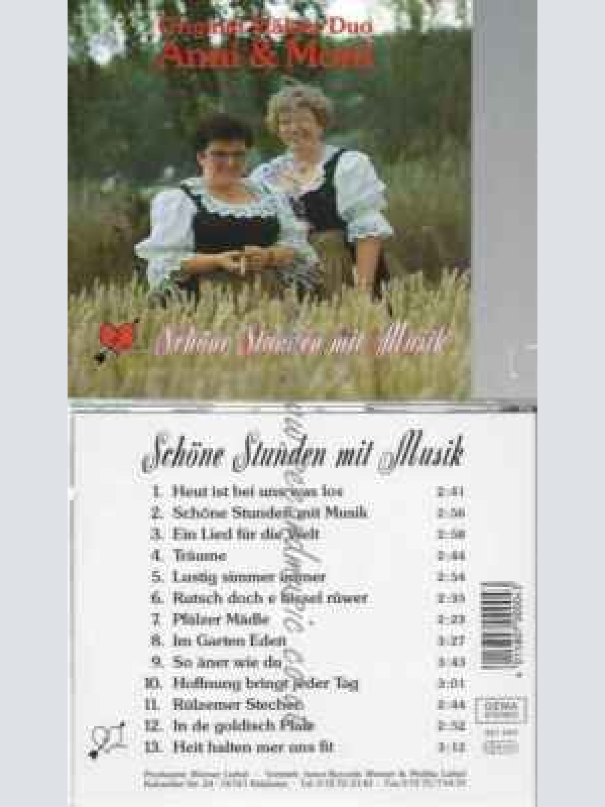 CD--ANNI & MONI--SCHÖNE STUNDEN MIT MUSIK