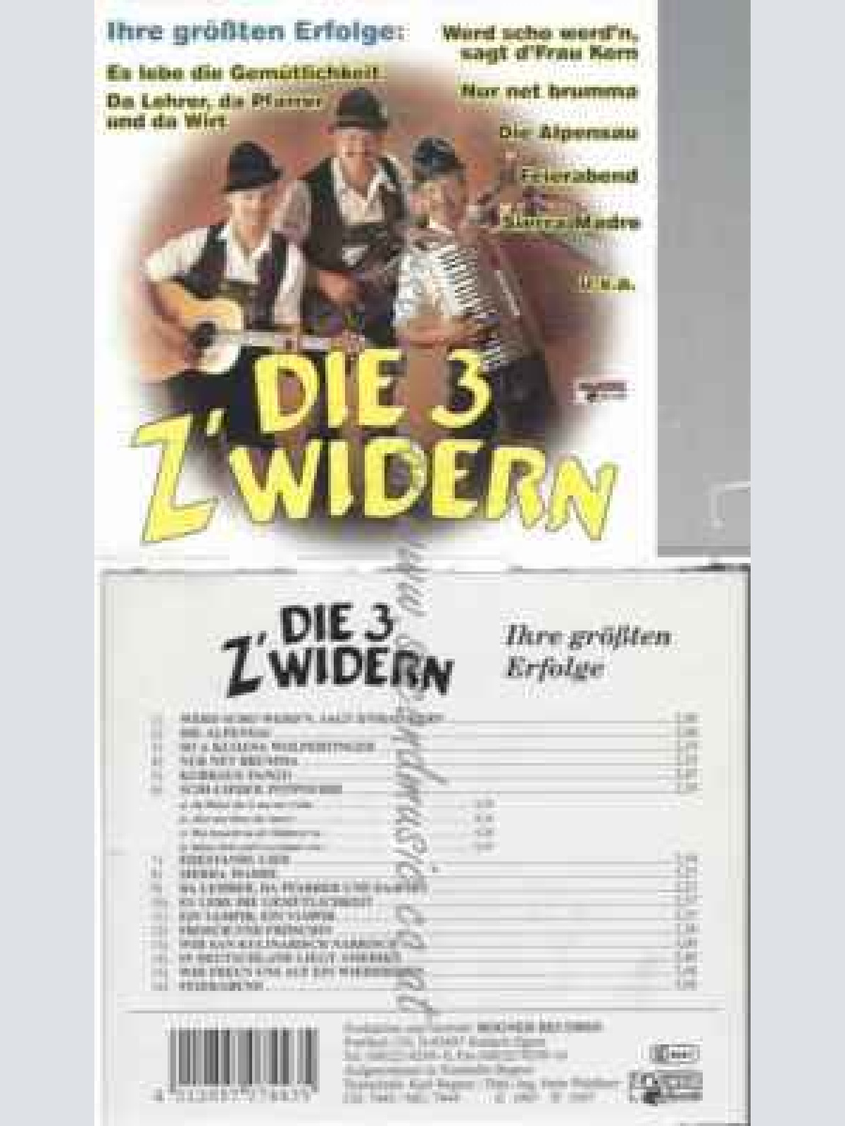 CD--DIE DREI Z'WIDERN | --IHRE GRÖßTEN ERFOLGE